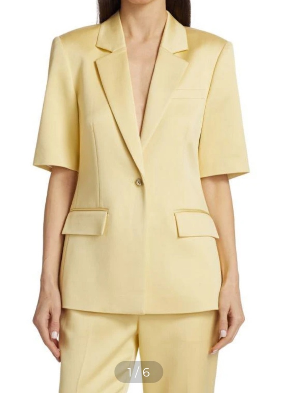 Derek Lam Short-Sleeve Martin Tailored Blazer